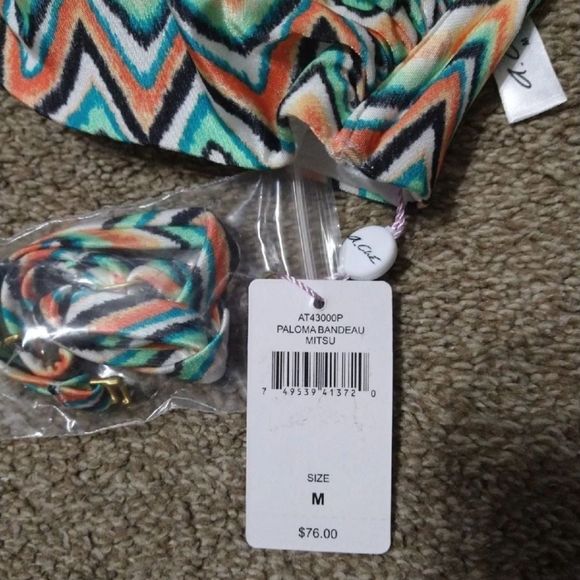 NWT A. Che Bandeau Bikini Top Size Med - Picture 3 of 4